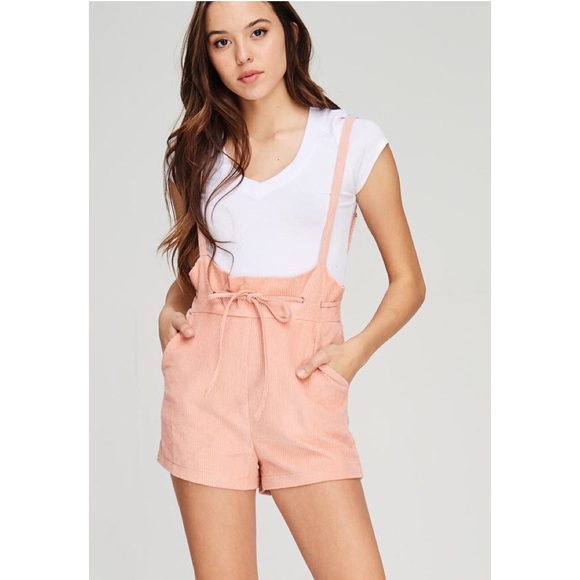 overall romper shorts